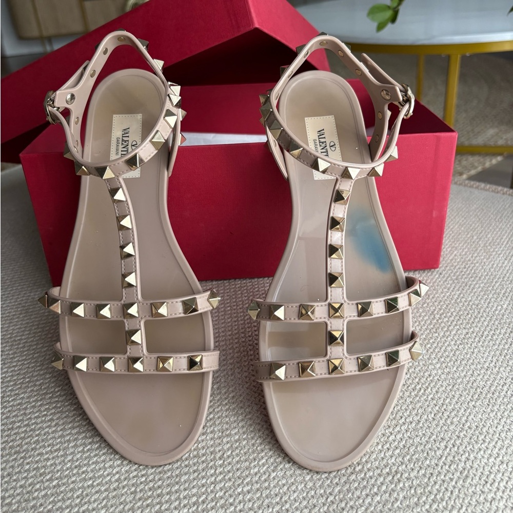 Valentino Nude rockstud jelly Sandals